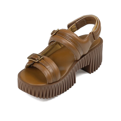 Plia Kiko Sandals - Brown