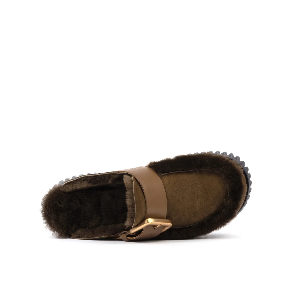 Plia Amber Shearling Clog - Choco