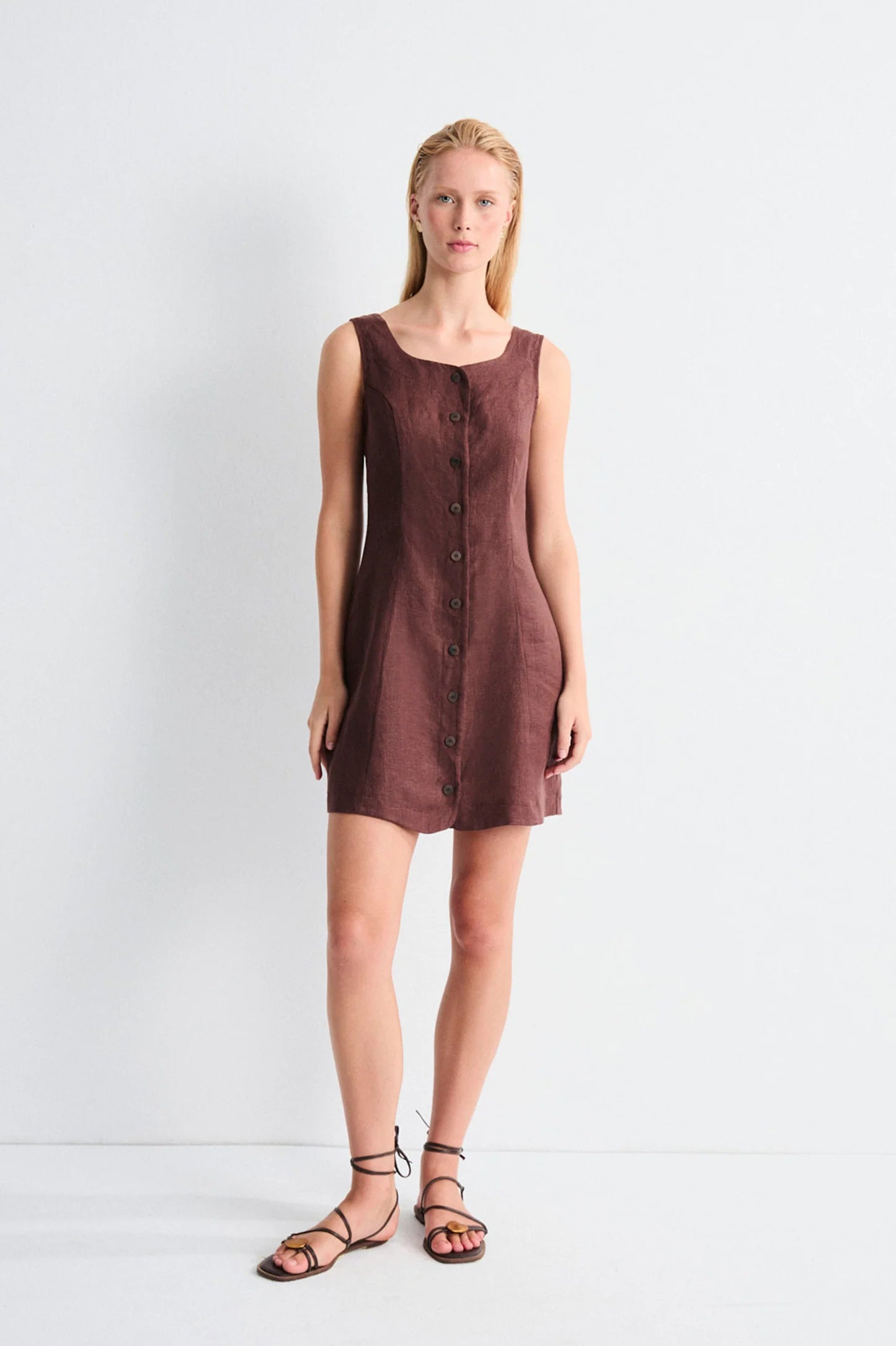 Arani Dress - Brown