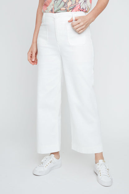 Layla Pocket Pant - Creme