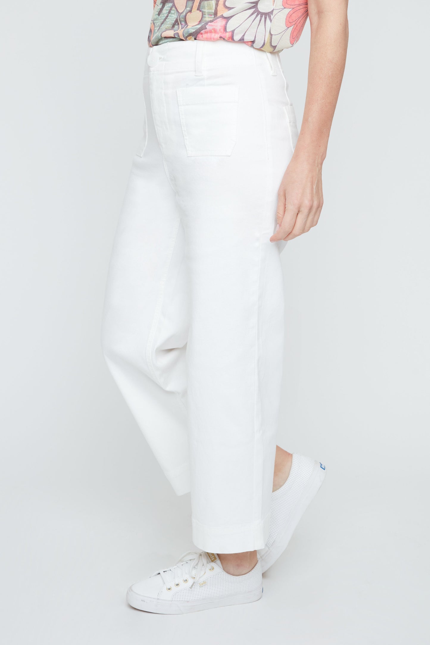 Layla Pocket Pant - Creme