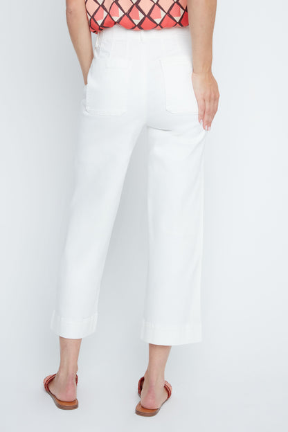 Layla Pocket Pant - Creme