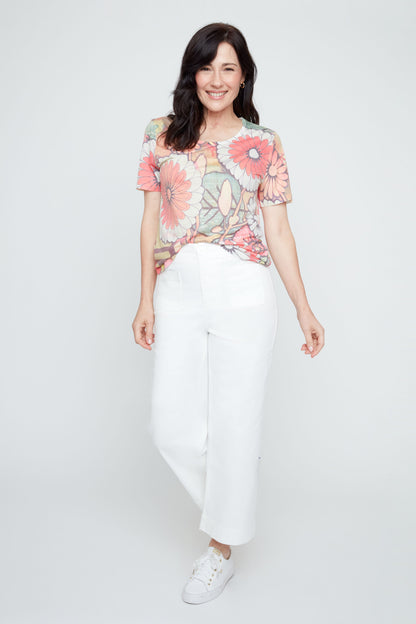 Layla Pocket Pant - Creme