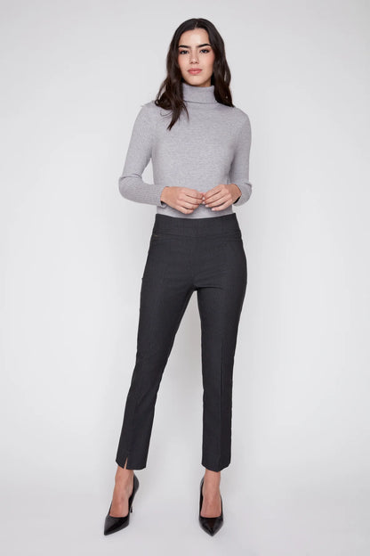 Layla Cropped Straight Pant - Carbon
