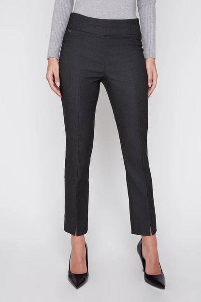 Layla Cropped Straight Pant - Carbon