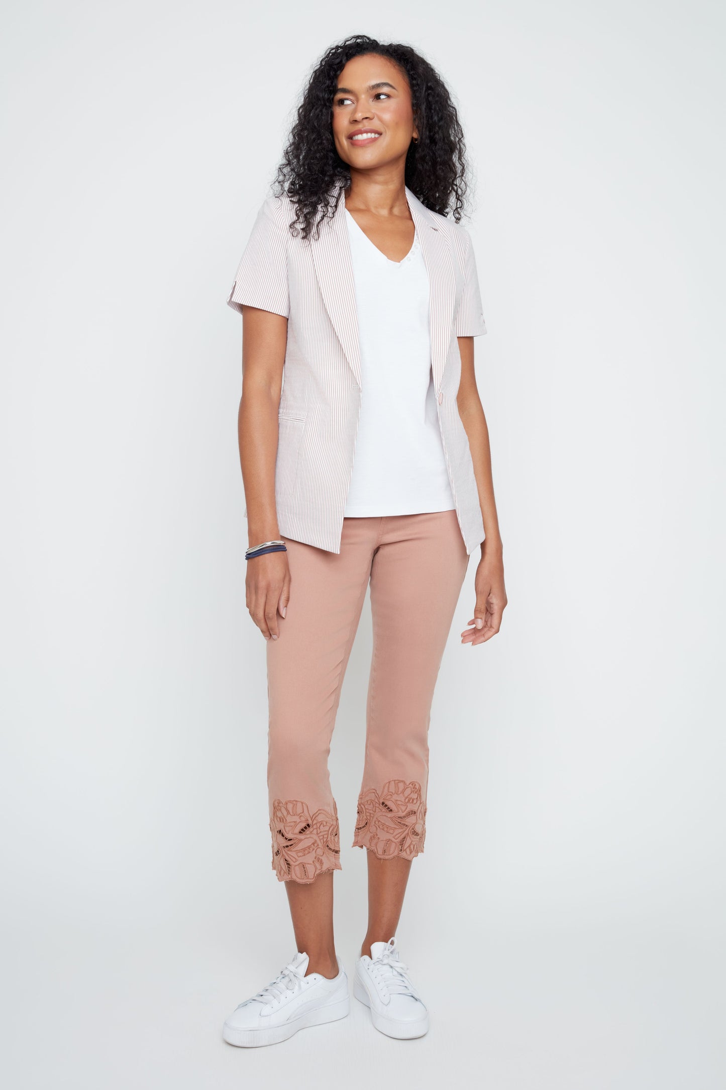 Short Sleeve Blazer - Mocha