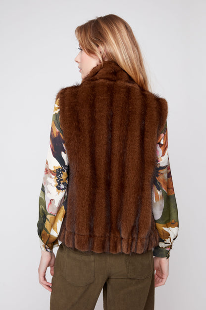 Faux Fur Vest - Mink
