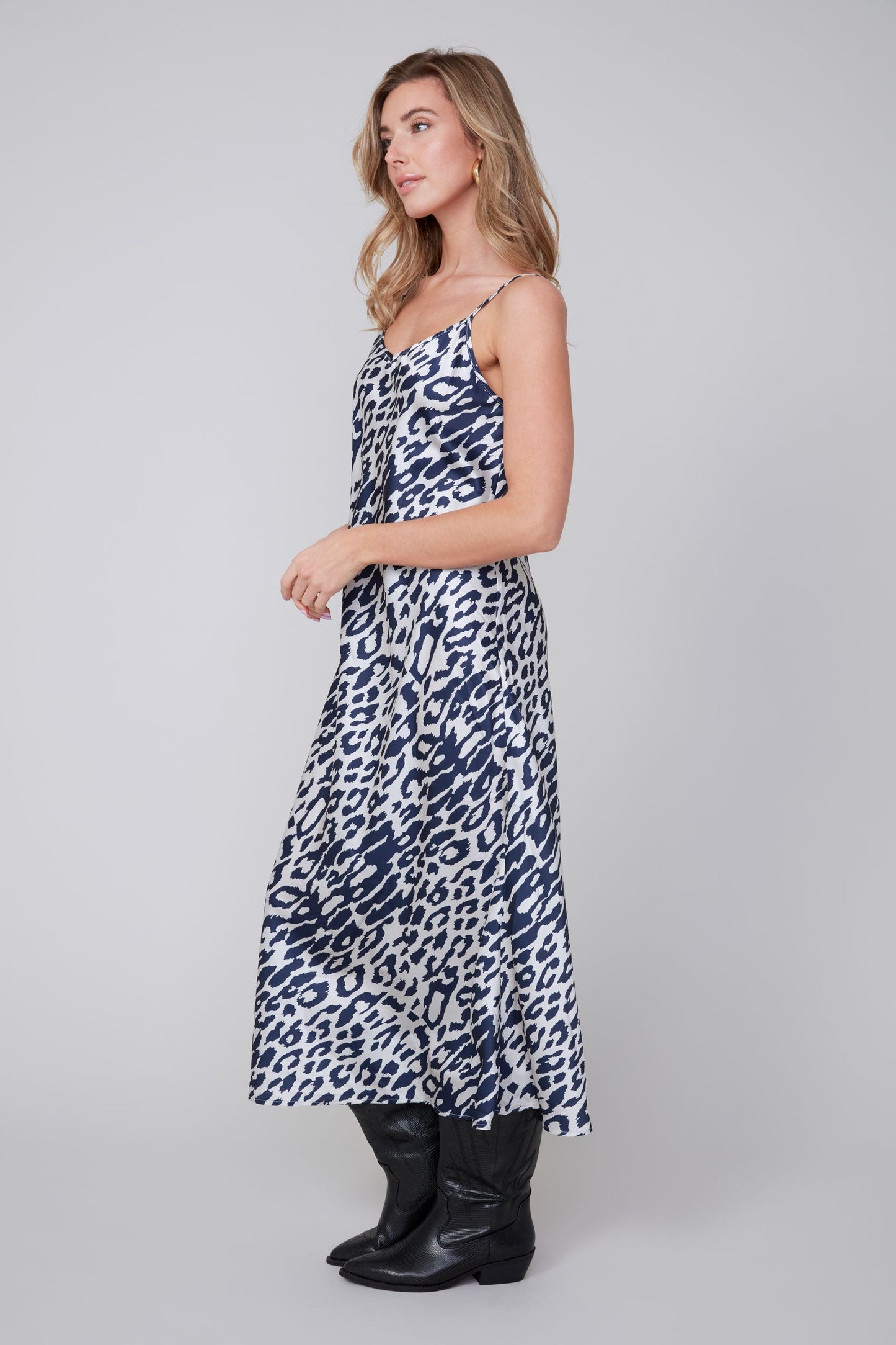 Cheetah Print Dress - Oyster Combo