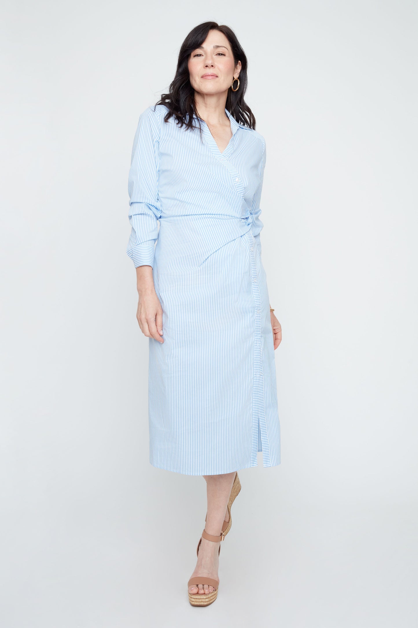 Crisp Classic Dress - Blue Combo