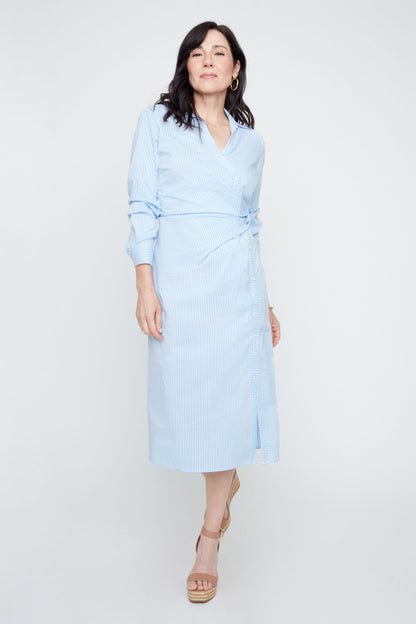 Crisp Classic Dress - Blue Combo