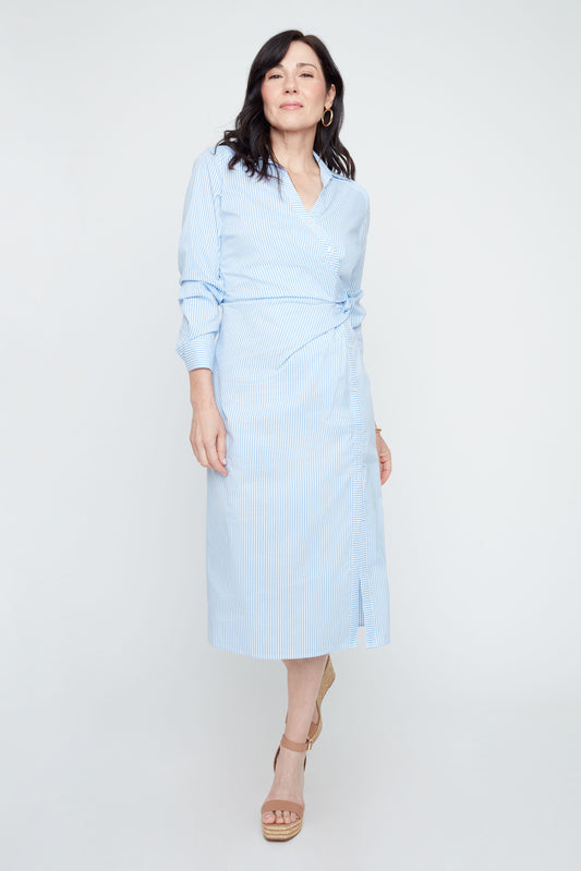 Crisp Classic Dress - Blue Combo