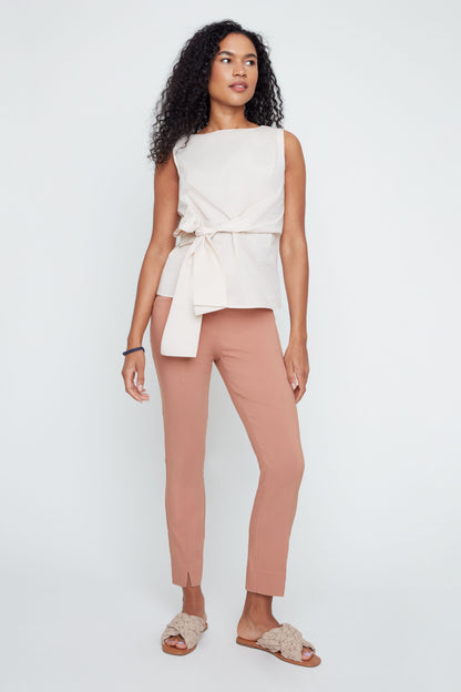 Crisp Classic Bow Top - Oyster