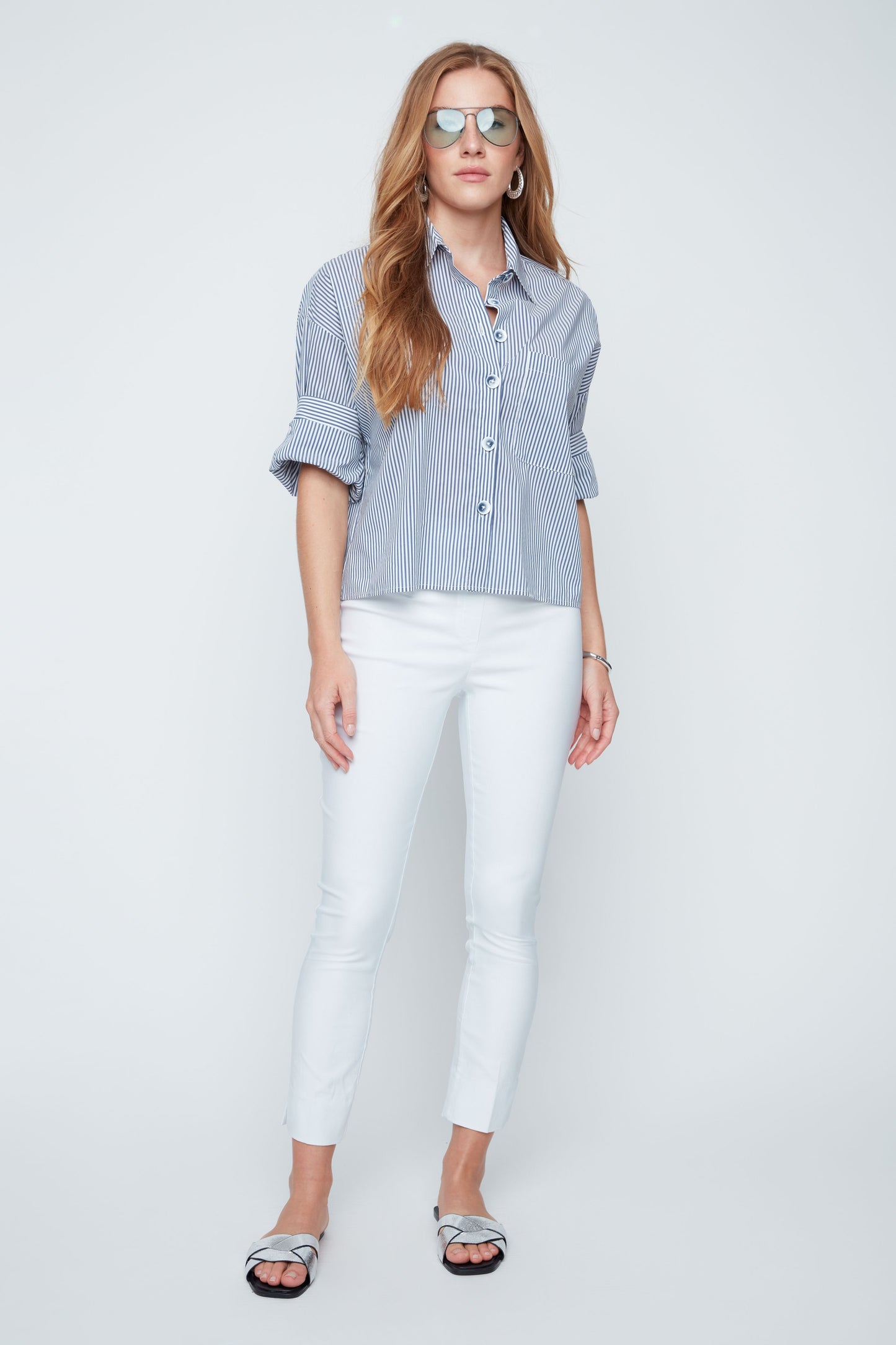 Classic Stripes Top - Indigo Combo