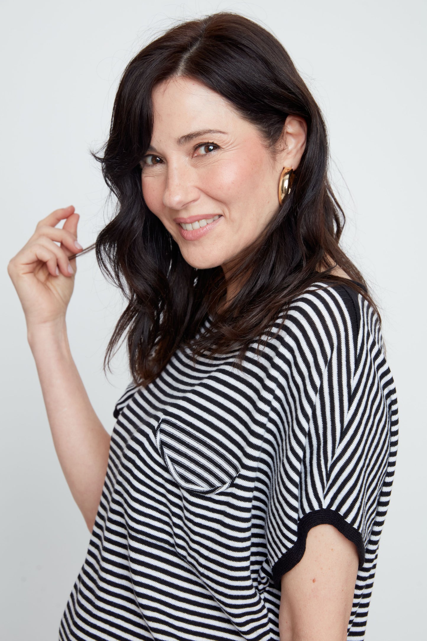 Stripe Pocket Sweater - Black Combo