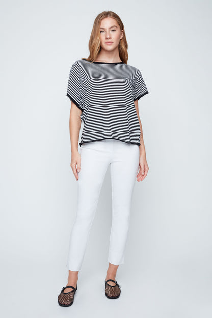 Stripe Pocket Sweater - Black Combo