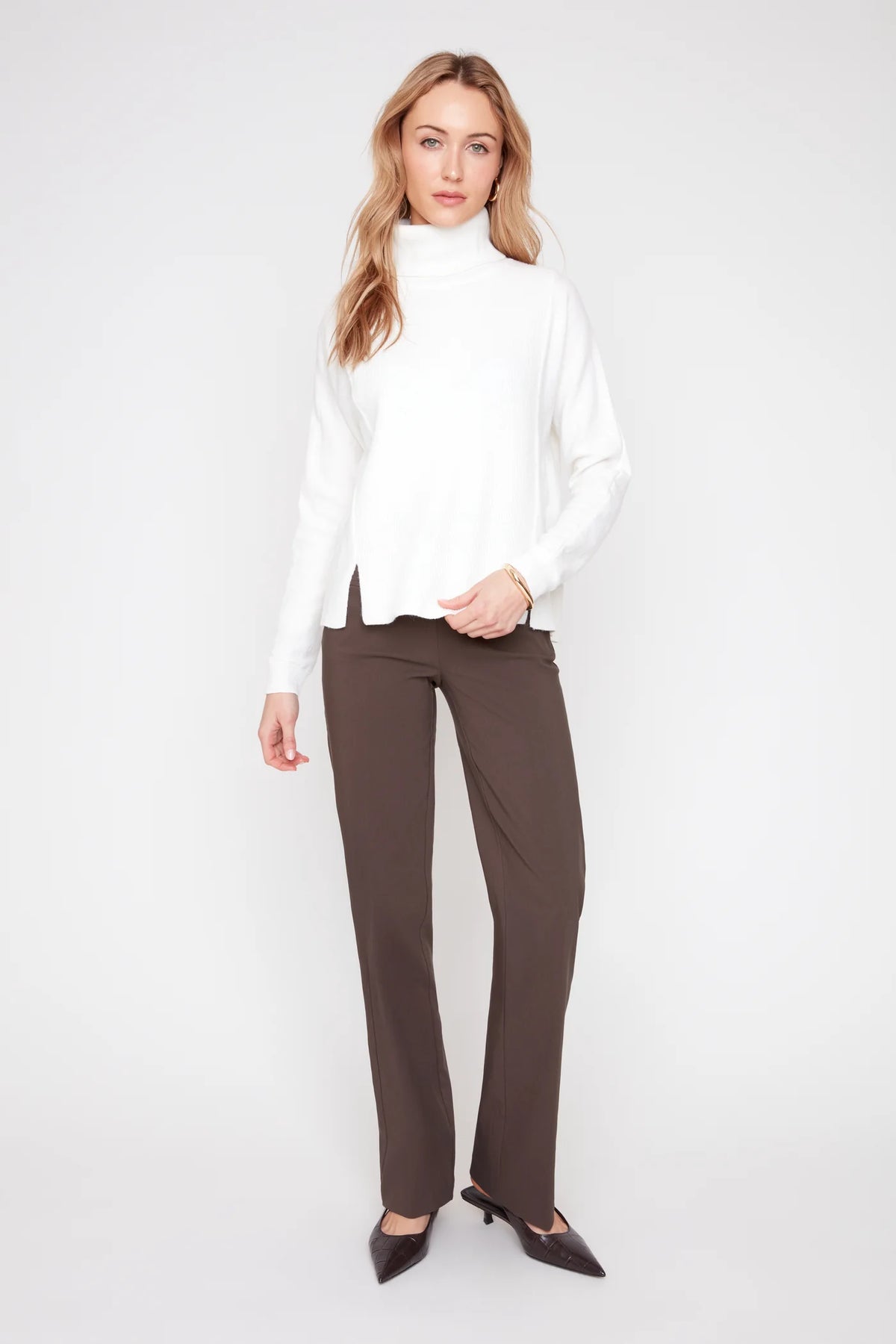 Soft Touch Turtleneck Sweater - Cream