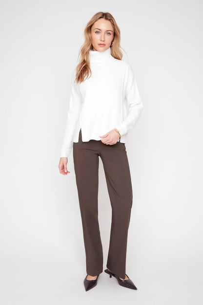 Soft Touch Turtleneck Sweater - Cream