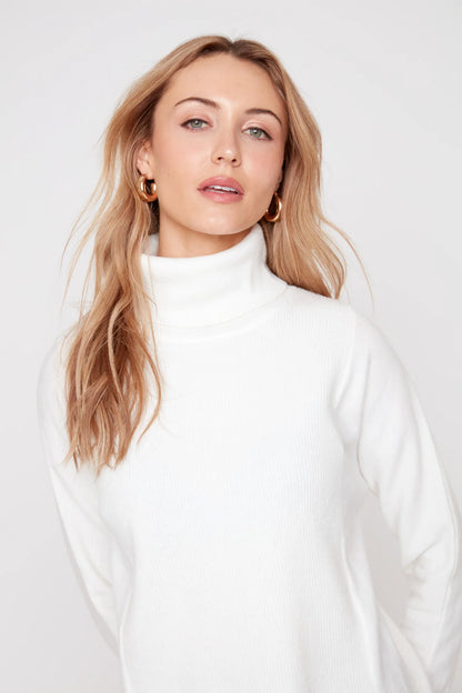 Soft Touch Turtleneck Sweater - Cream