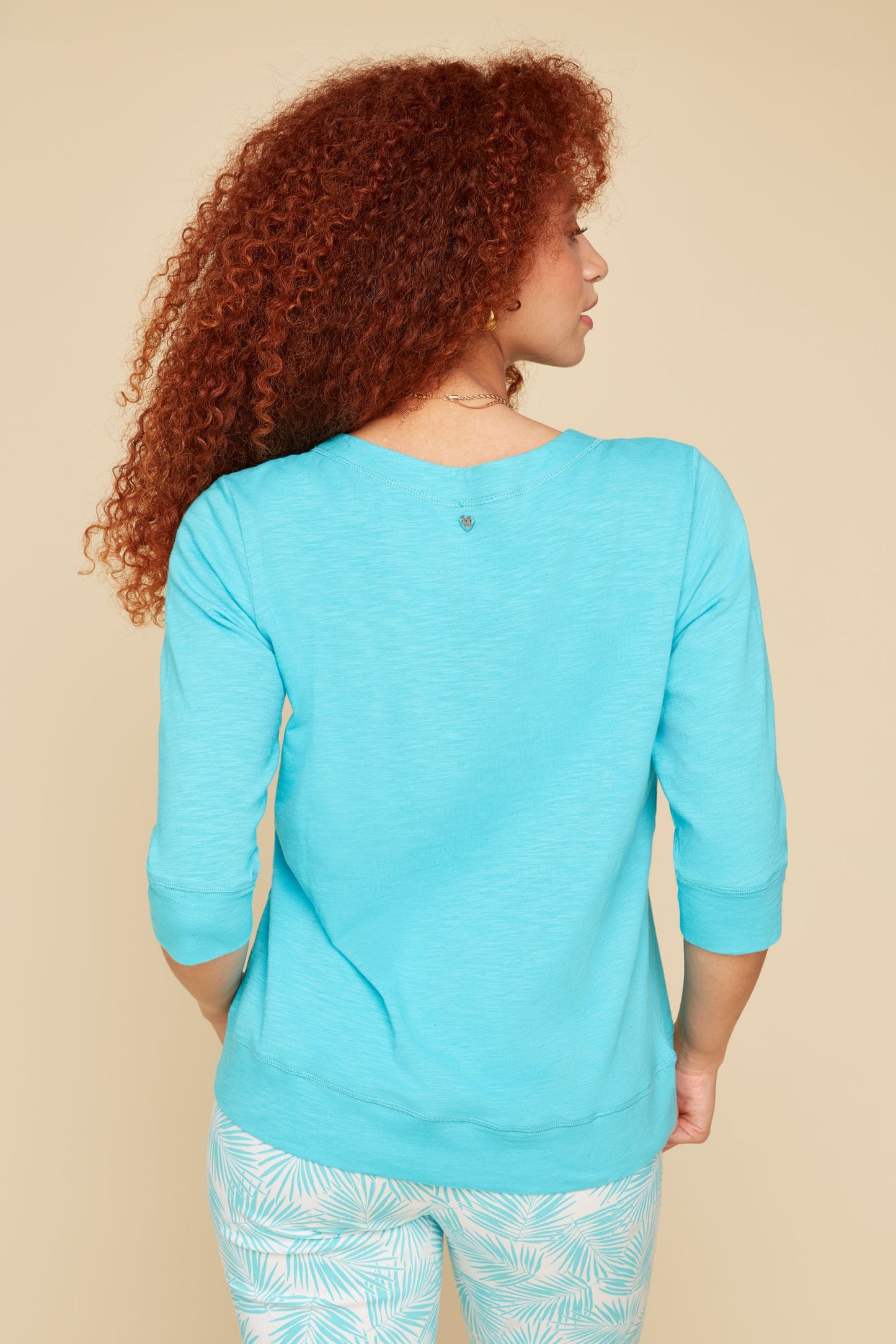 Cotton Comfort Tee Shirt - Aquamarine