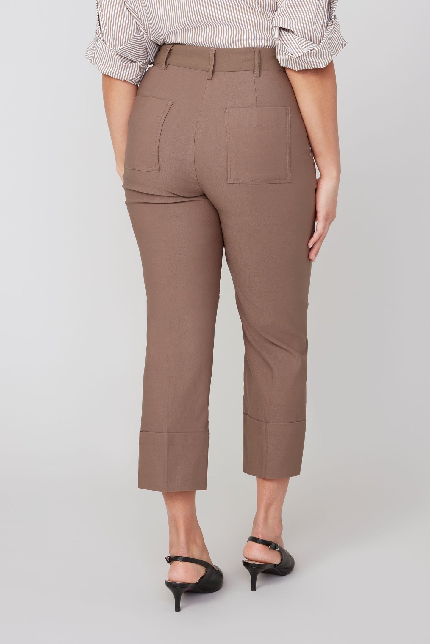 Cropped Straight Pant - Fossil
