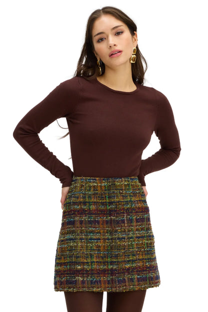 Rosie Skirt - Navy/Gold