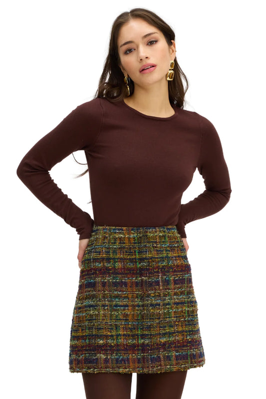 Rosie Skirt - Navy/Gold