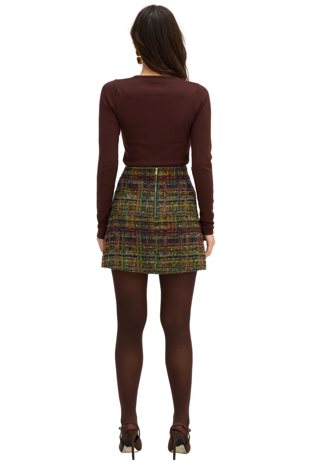 Rosie Skirt - Navy/Gold