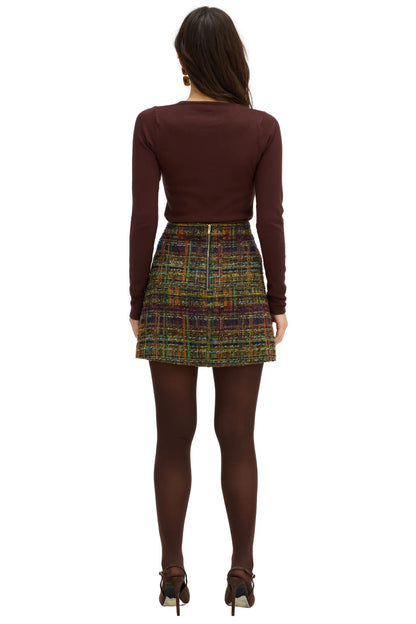 Rosie Skirt - Navy/Gold