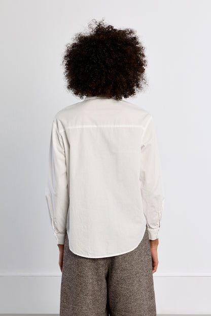 Charlotte Bow Blouse Top - White