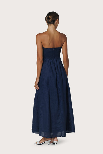 Alora Linen Maxi Dress