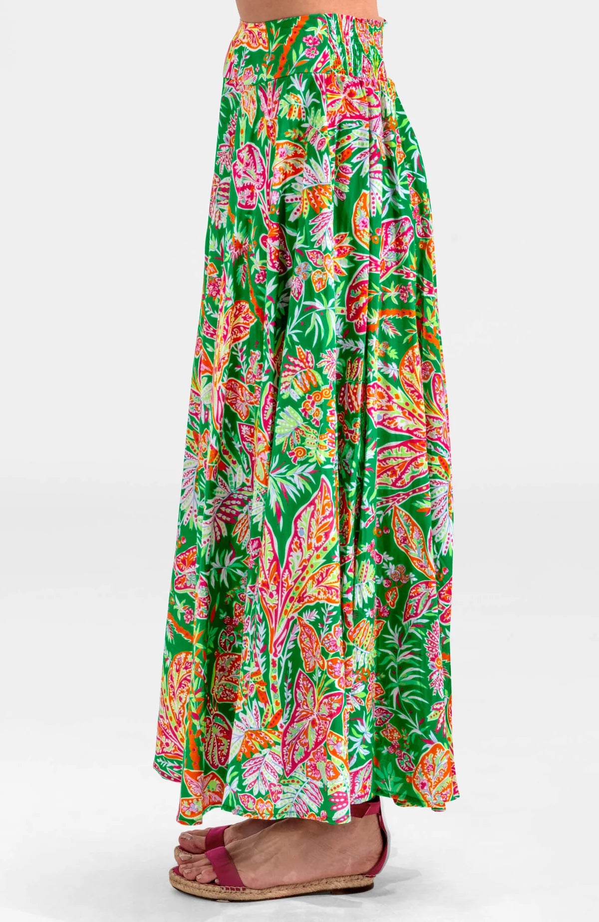 Vintage Vines Summer Skirt - Kelly