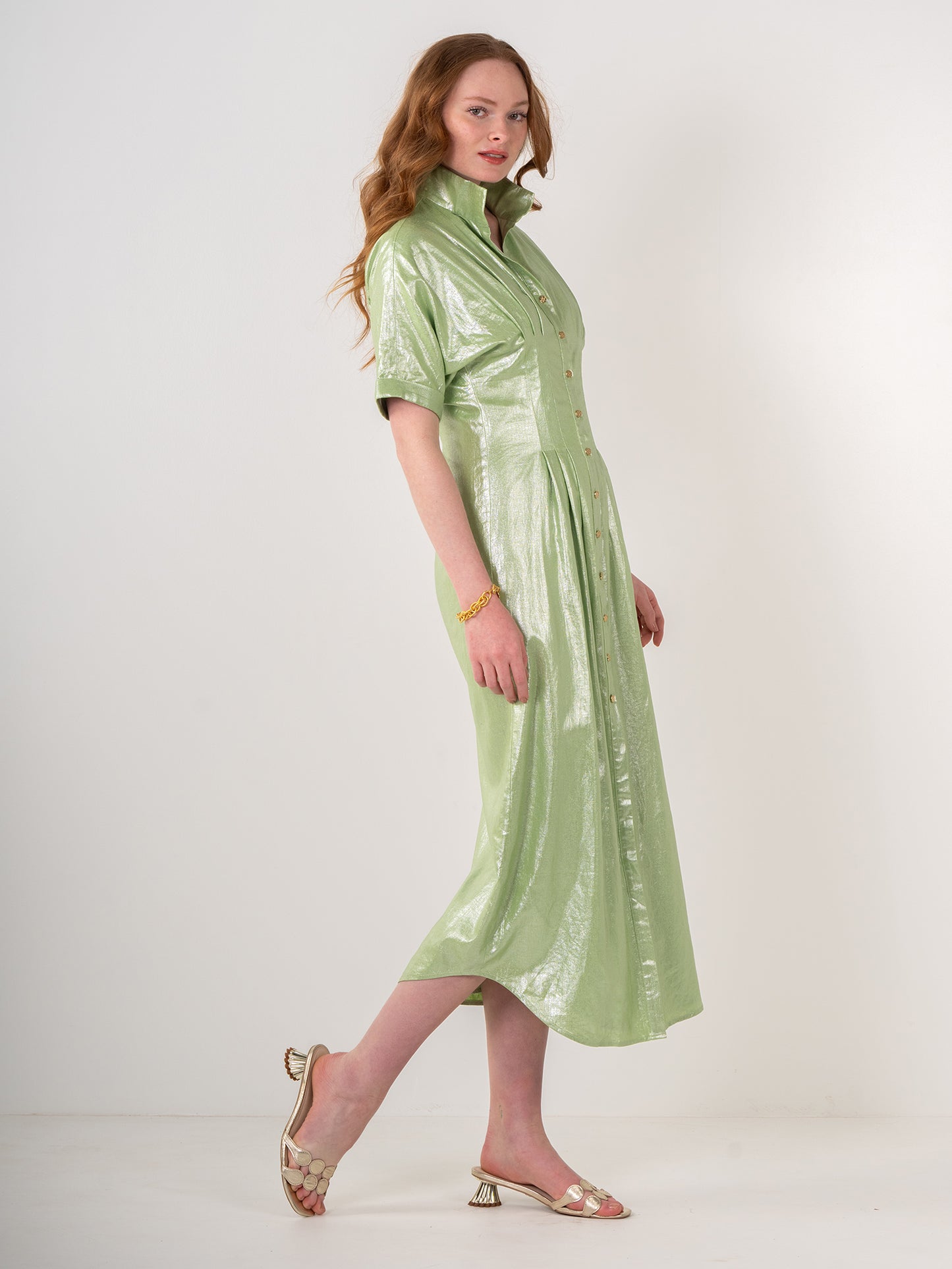 Emily McCarthy Georgia Dress - Opal Green