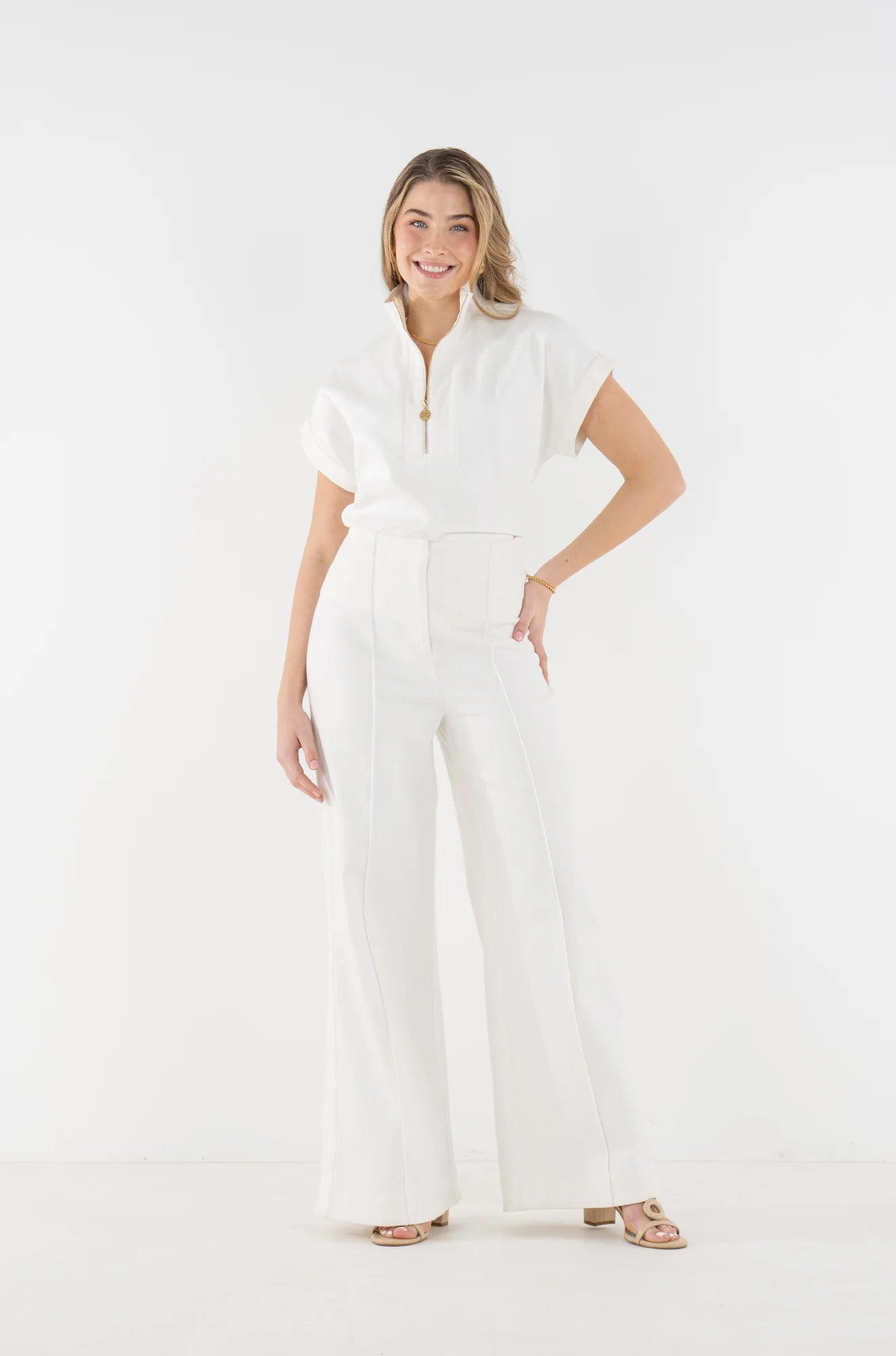 Poppy Pullover Top - Gardenia Denim