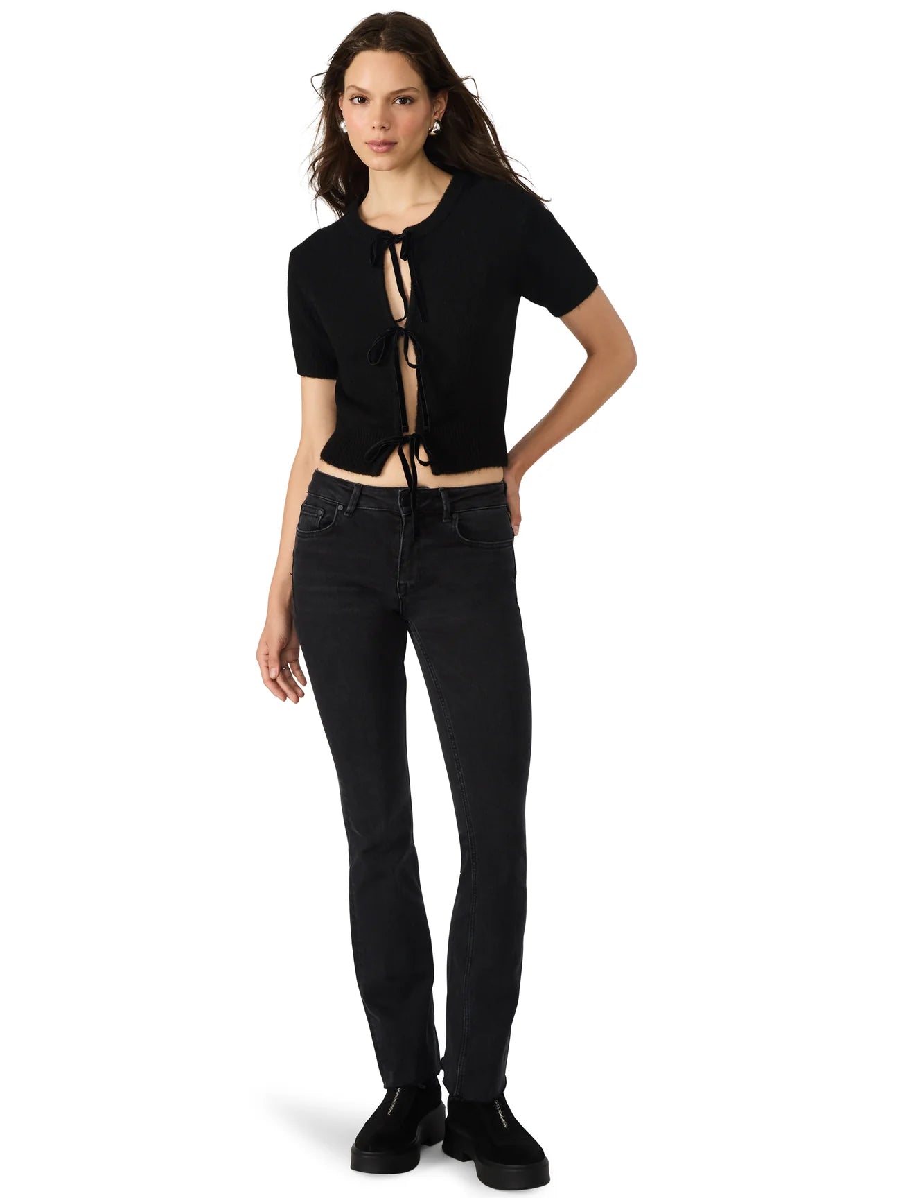 Sereia Cardigan Sweater - Black