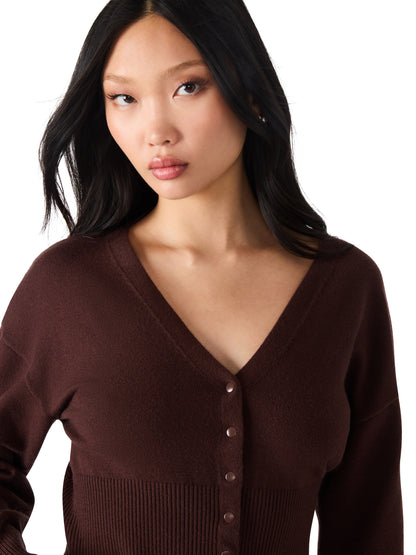 Lauryn Cardigan - Chocolate