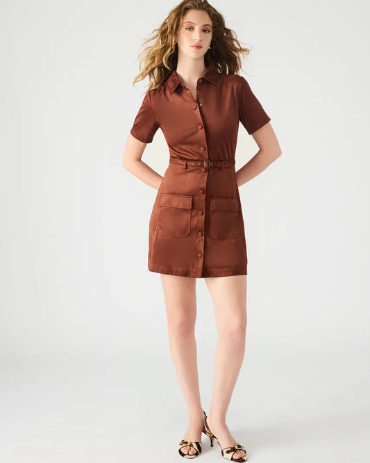 Joliana Dress - Dark Fig