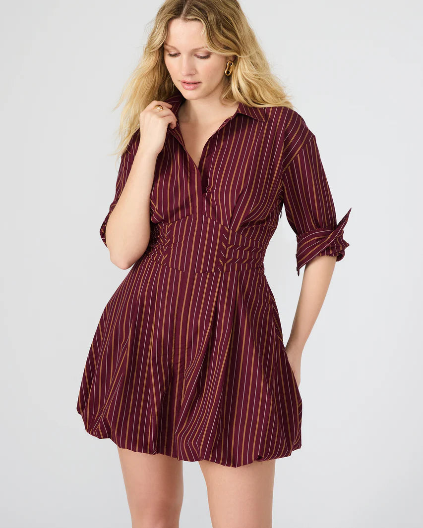 Arielle Dress - Wine