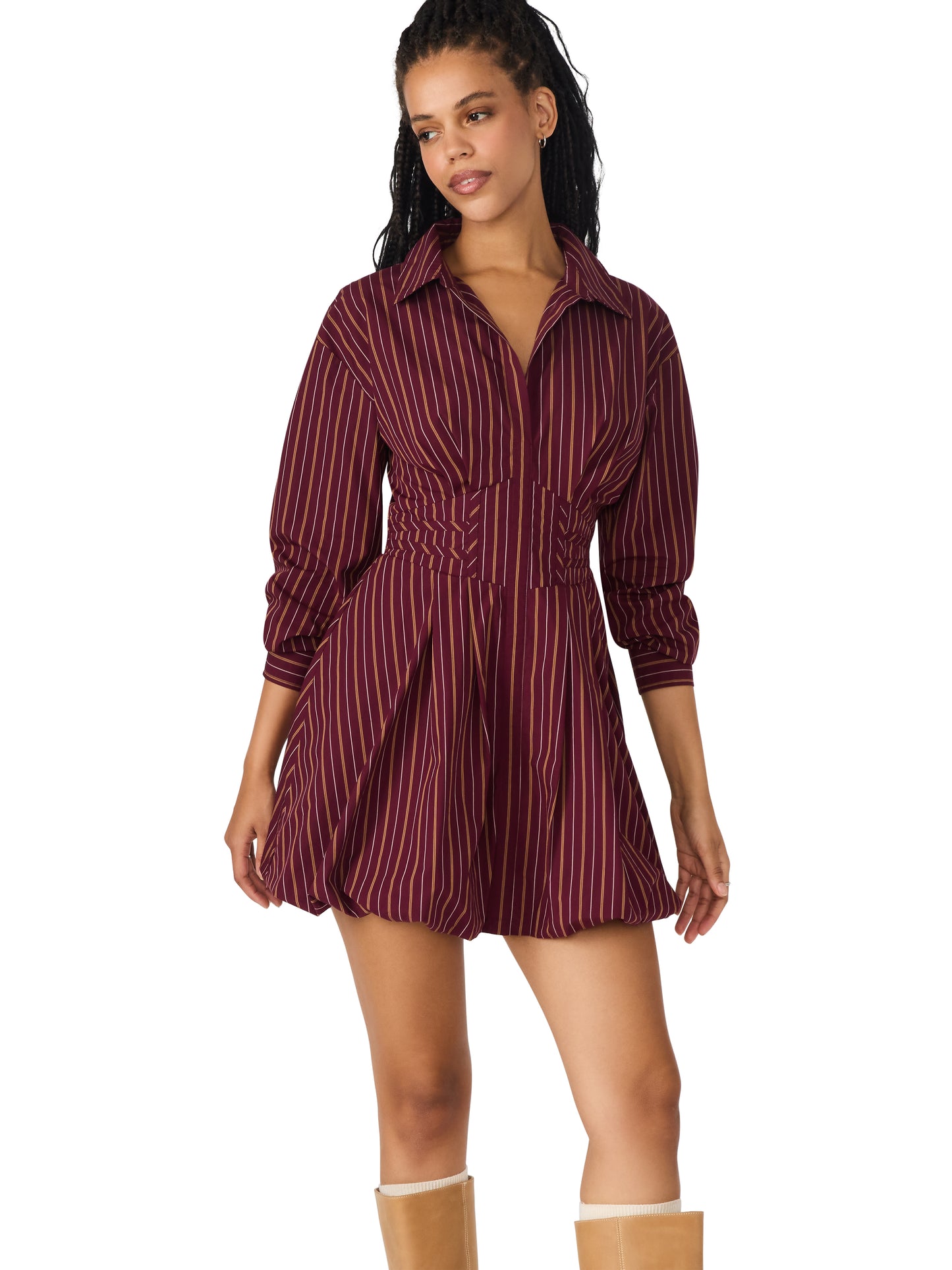 Arielle Dress - Wine