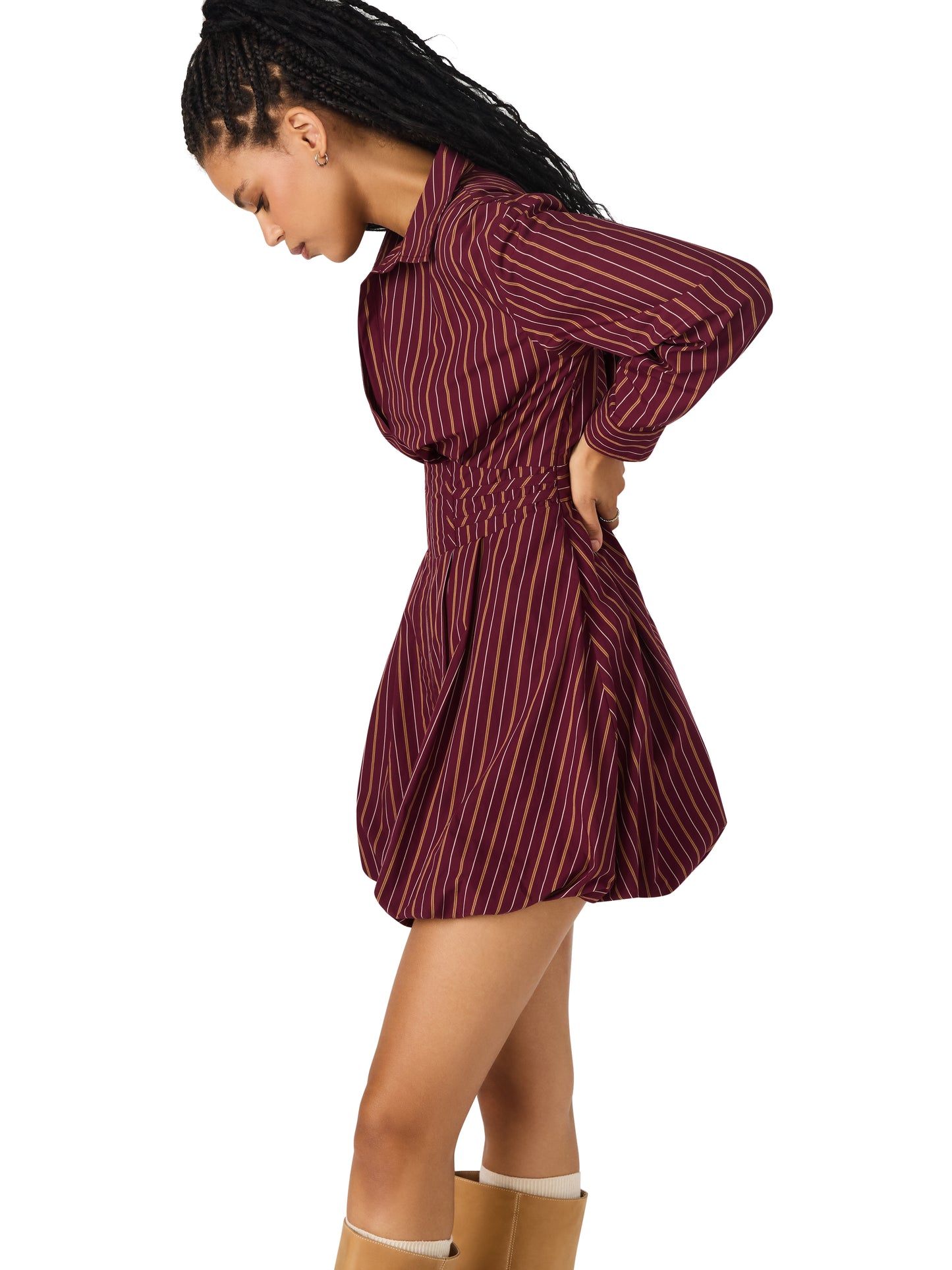 Arielle Dress - Wine