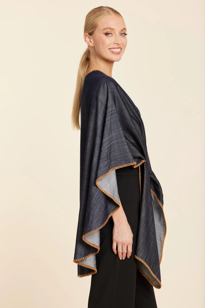 Whipstitch Wrap - Denim