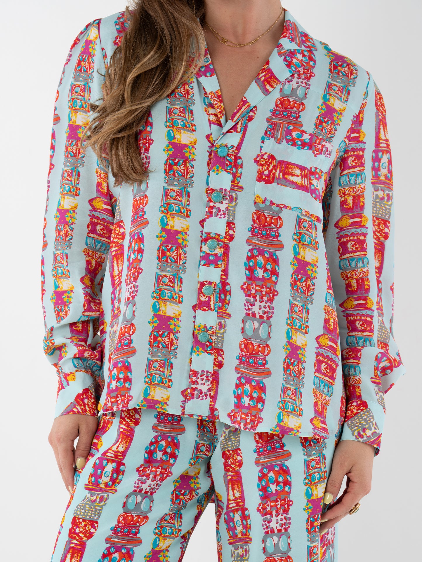 Emily McCarthy Austin Top - Iconic Iris