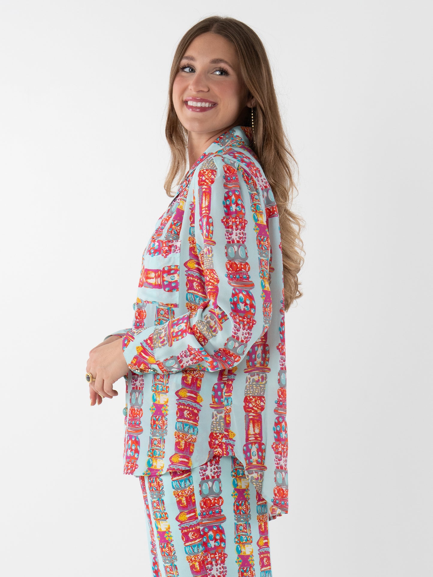 Emily McCarthy Austin Top - Iconic Iris