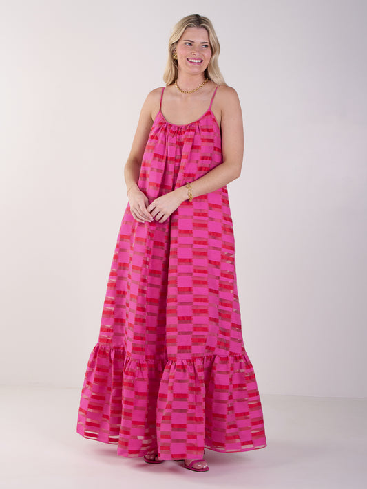 Emily McCarthy Susannah Maxi Dress - Sunset Stripe