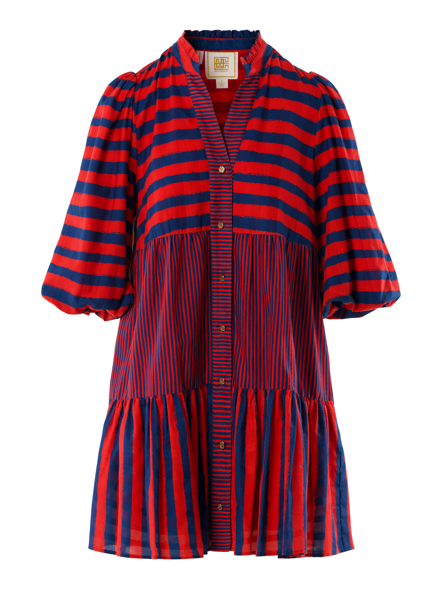 Sadie Dress - Americano Stripe