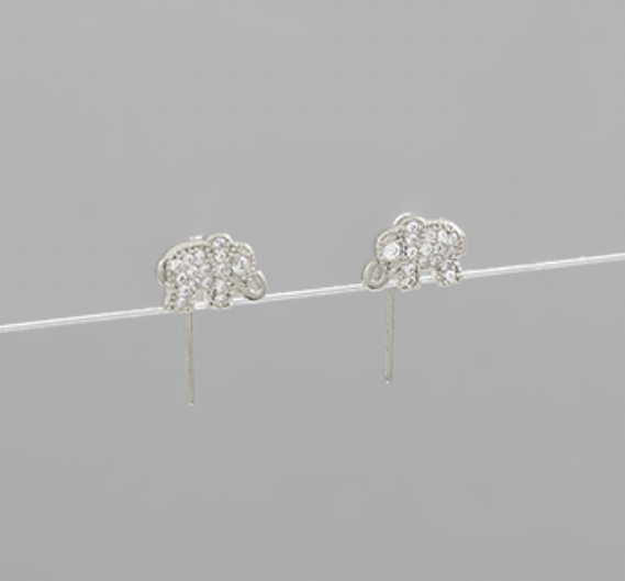 CZ Elephant Studs