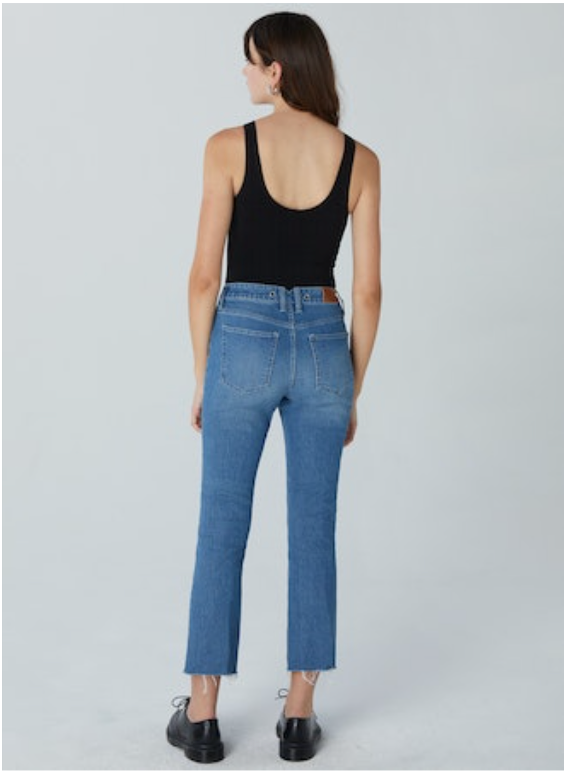 Unpublished MARLOW High-Rise Cropped Demi Flare Jean - Everlong