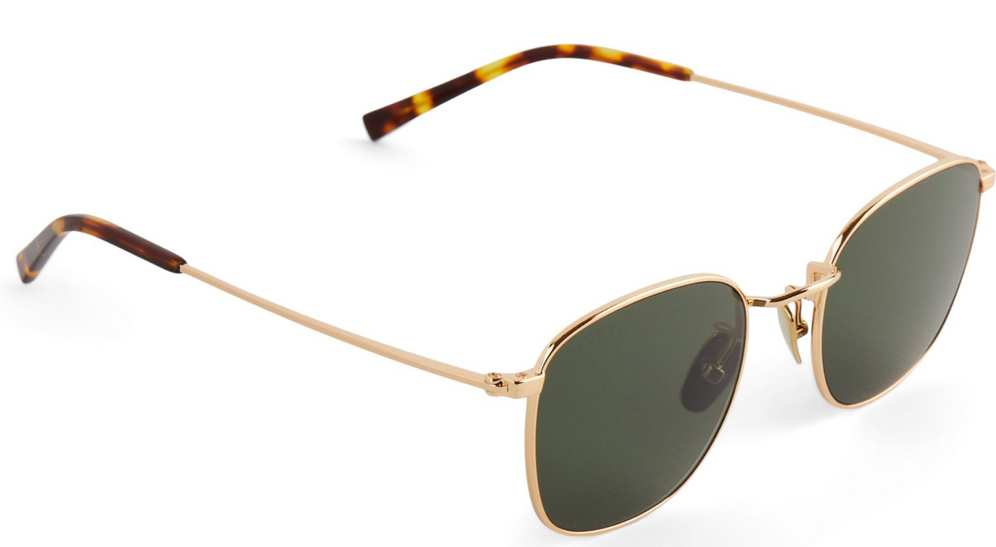 DIFF Eyewear - Axel - Gold G15 Polarized Sunglasses