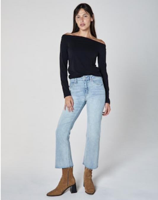 Unpublished MARLOW High-Rise Cropped Demi Flare Jean - Bend