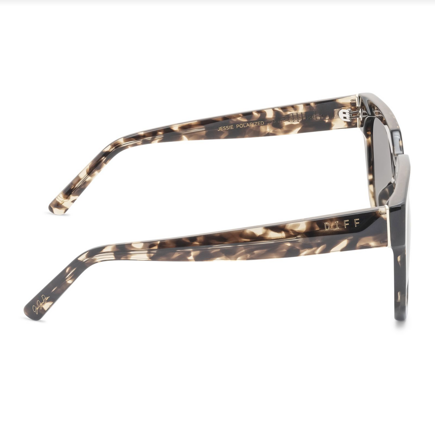 DIFF Eyewear - Ariana - Espresso Tortoise Grey Gradient Polarized Sunglasses