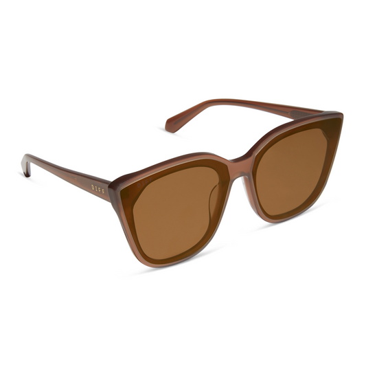 DIFF Eyewear - Gjelina - Macchiato Brown Flash Sunglasses